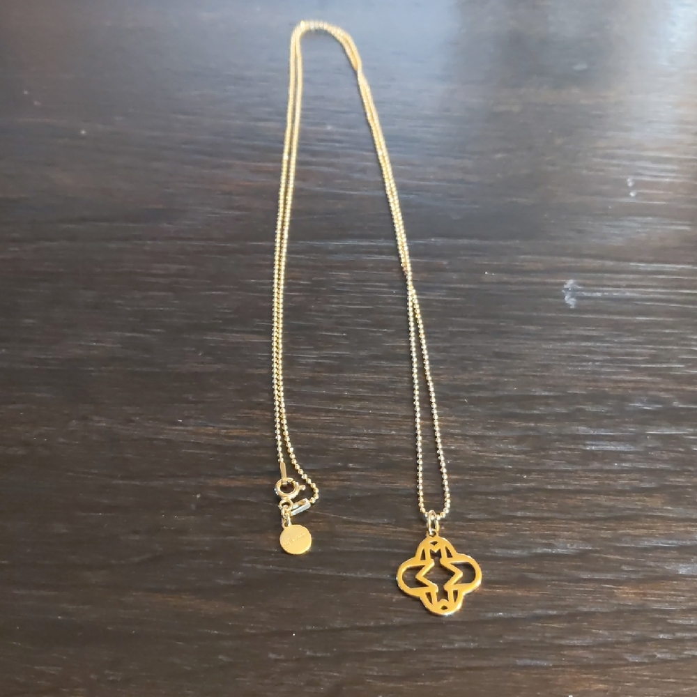 Stella & Dot Gold Charm Necklace